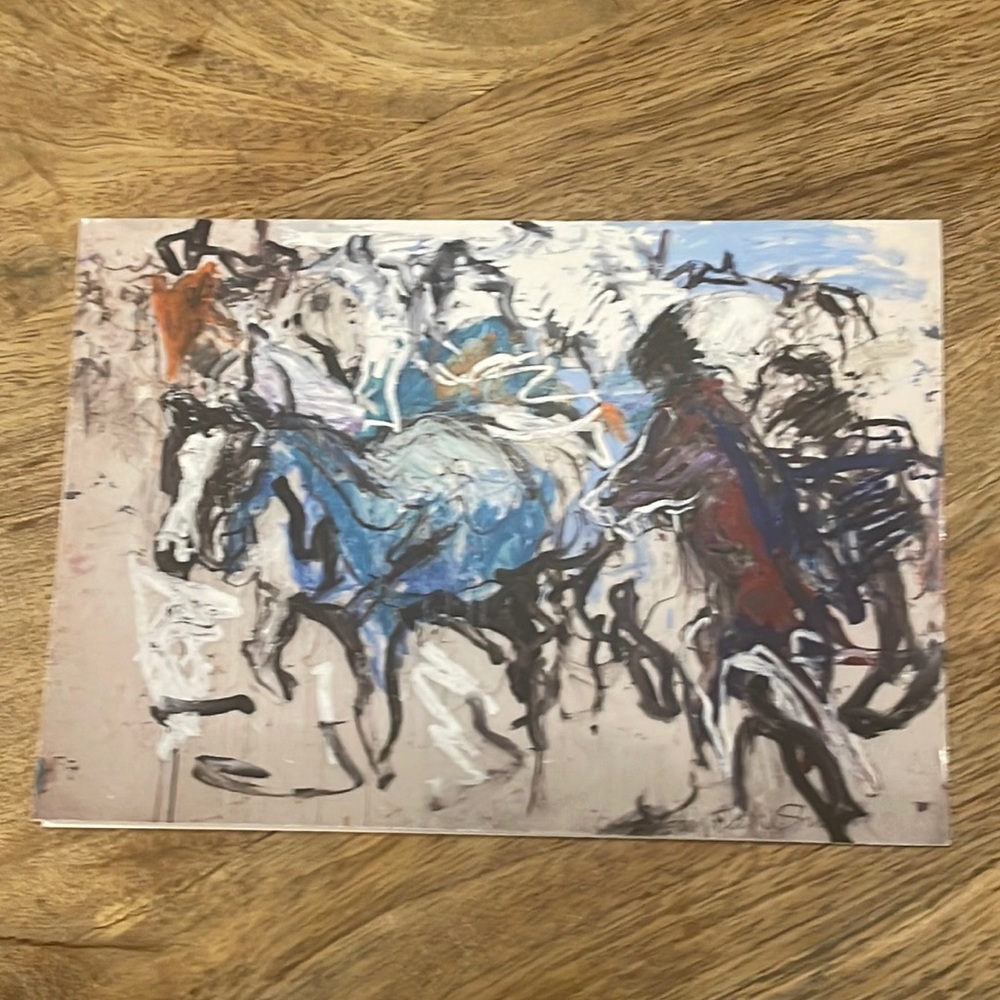 Print of Origional Oil Painting “Mustang Song” small quality blank card